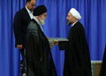 عکس خبري -حسن روحاني با تنفيذ رهبري رسماً رئيس‌جمهور ايران شد + متن كامل حكم تنفيذ