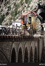 عکس خبري -گزارش تصويري/تعمير و نگهداري پل ورسک راه آهن شمال