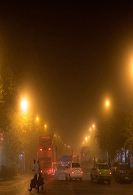 عکس خبري -گزارش تصويري/طوفان گرد و خاک در تهران