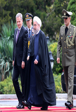 عکس خبري -گزارش تصويري/ استقبال روحاني از رئيس جمهور فنلاند