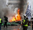 عکس خبري -جنگ خياباني در پاريس جليقه زردها بازگشتند