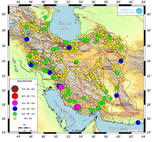 عکس خبري -زلزله ايران را بيش از هزار بار لرزاند