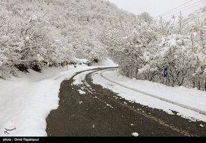 عکس خبري -کاهش ?.? درصدي تردد در جاده‌هاي کشور/ بارش برف و باران در برخي محورهاي برون‌شهري