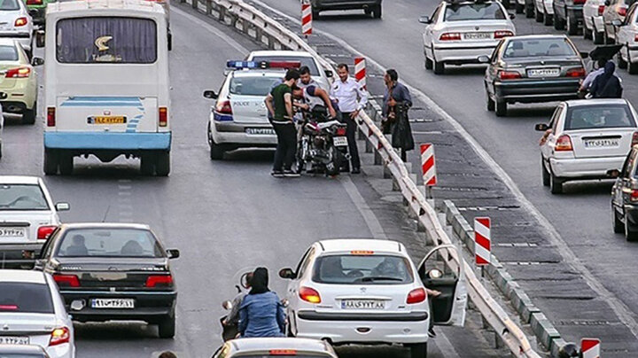 تصادف مرگبار پژو با موتورسيکلت در تهران / صبح امروز اتفاق افتاد